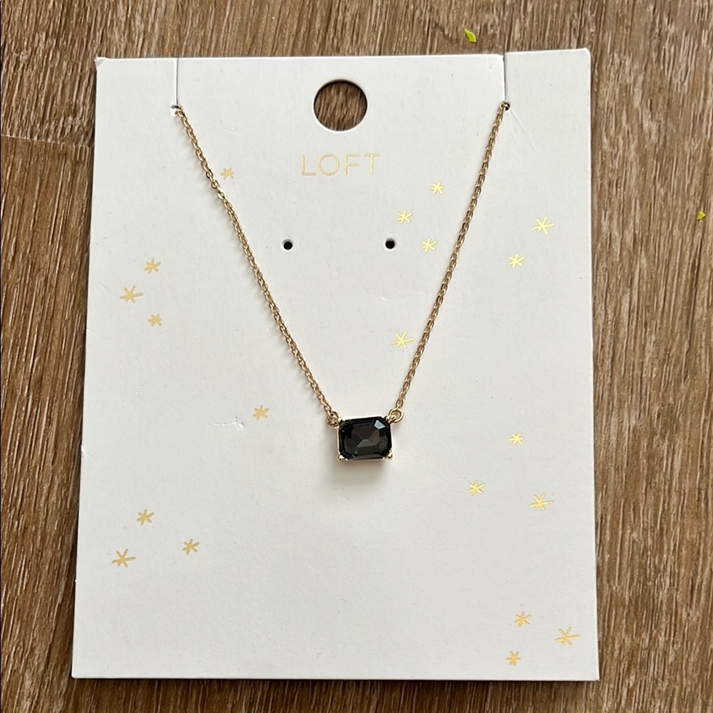 LOFT Fashion Gold and Black Modern Necklace